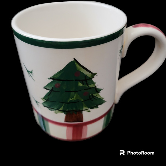 Benchmark Home Products Coffee Cup Christmas Tree Design Good Condition - Picture 4 of 7